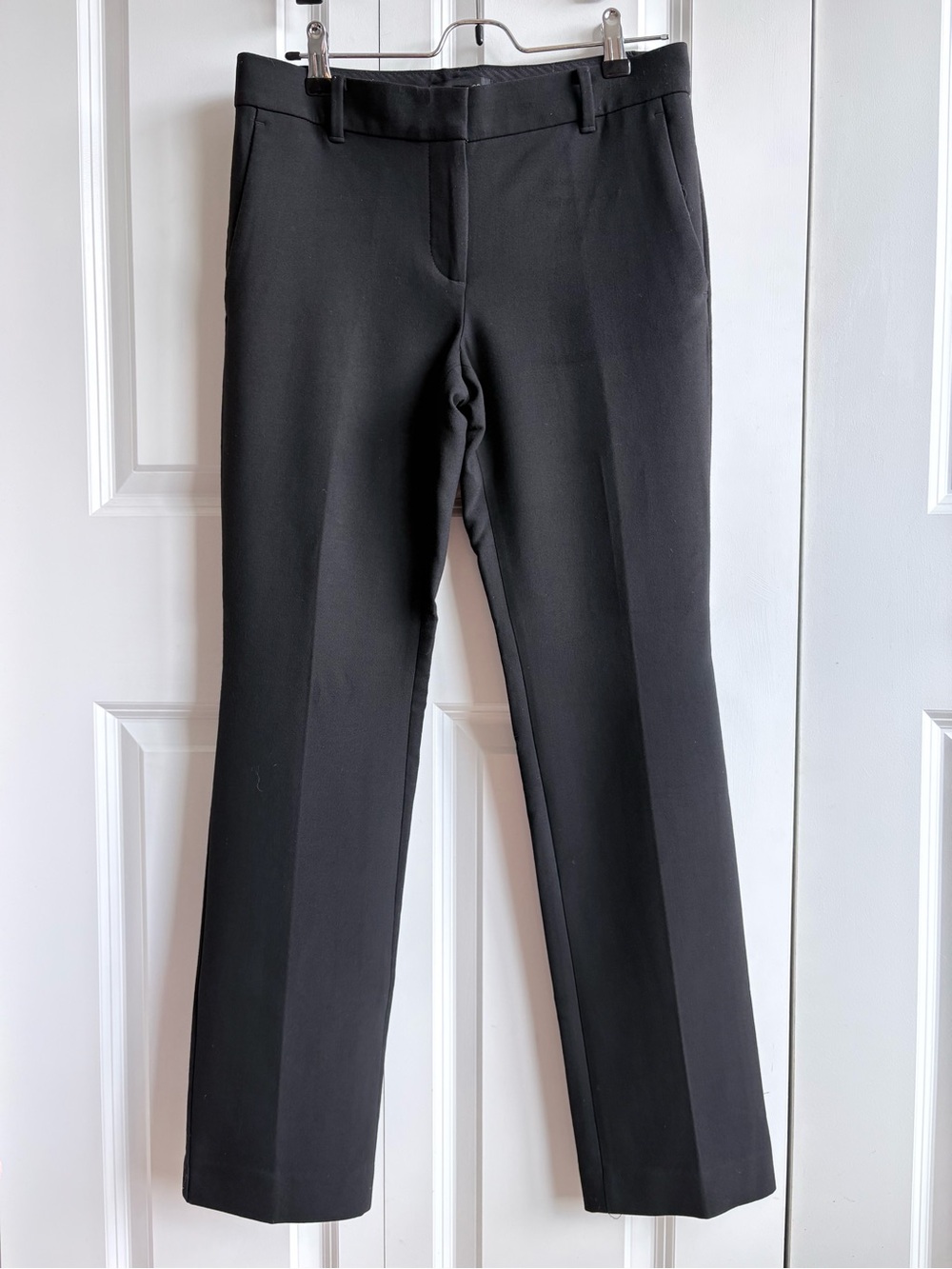 Ann Taylor Black Straight-Leg Dress Pants, Size 2